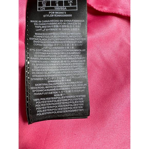 NEW G by Guess Women's Danelle Bustier Dress Jet Black/ Camellia Rose Small - Picture 8 of 10